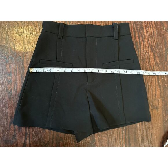 Zara Black High Rise Mini Shorts Size XS - Picture 5 of 7
